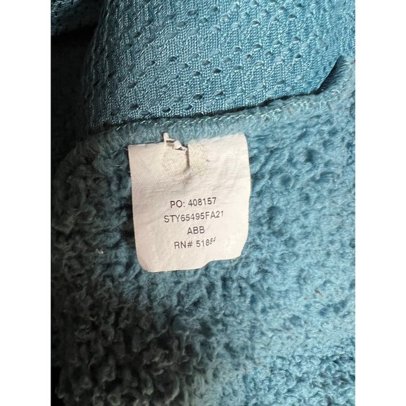 Patagonia Los Gatos Fleece 1/4 Zip Pullover Sweater Jacket Blue Girls Size XL 14 - Picture 7 of 7